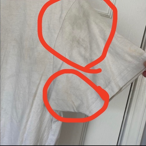 Teddy Fresh merch white crew neck teddy t shirt short sleeve sz S cotton stained - Picture 14 of 16